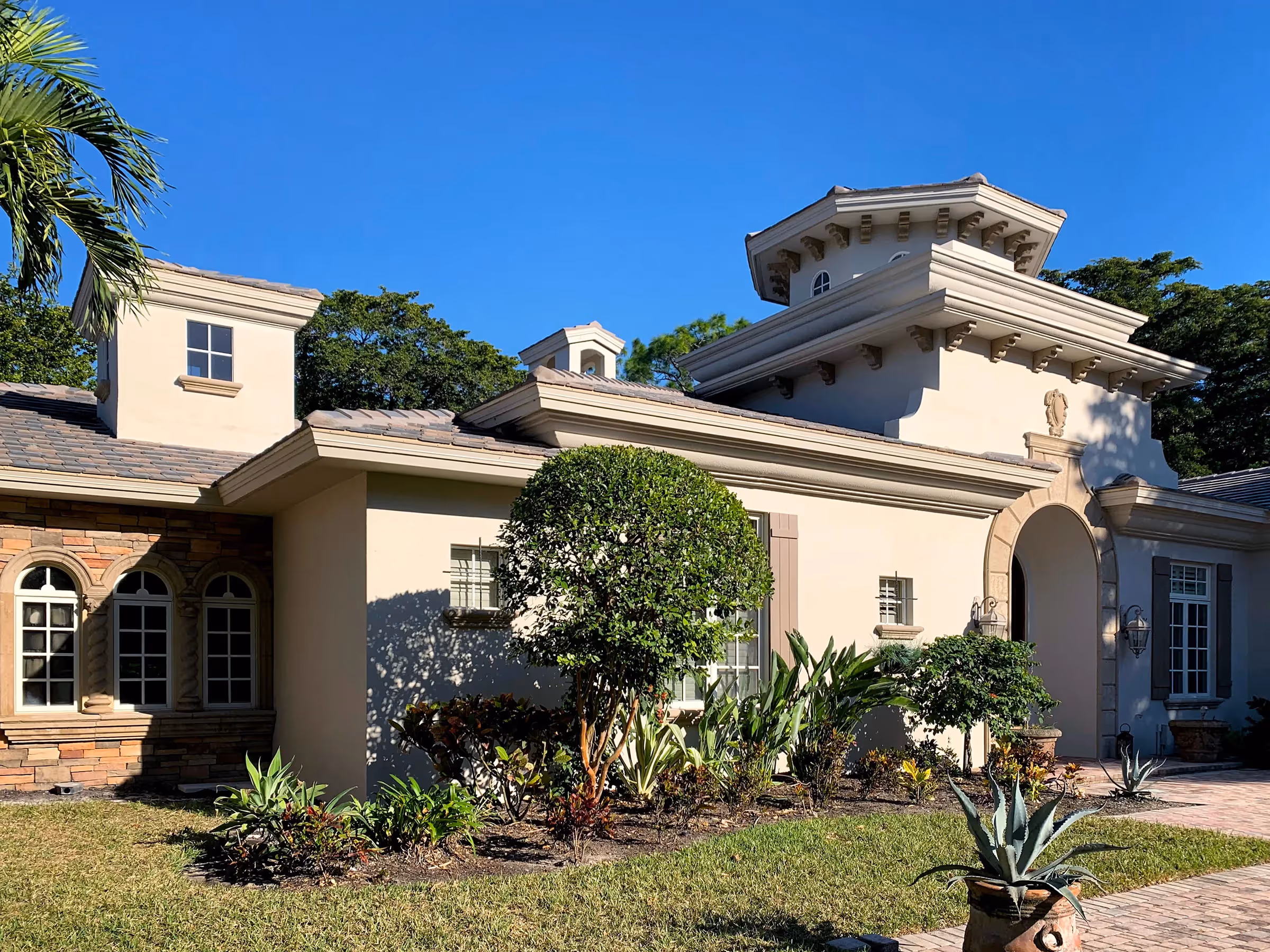 Exterior painting. Ancient Modern Finishes, Bonita Springs, Florida 239-494-8888