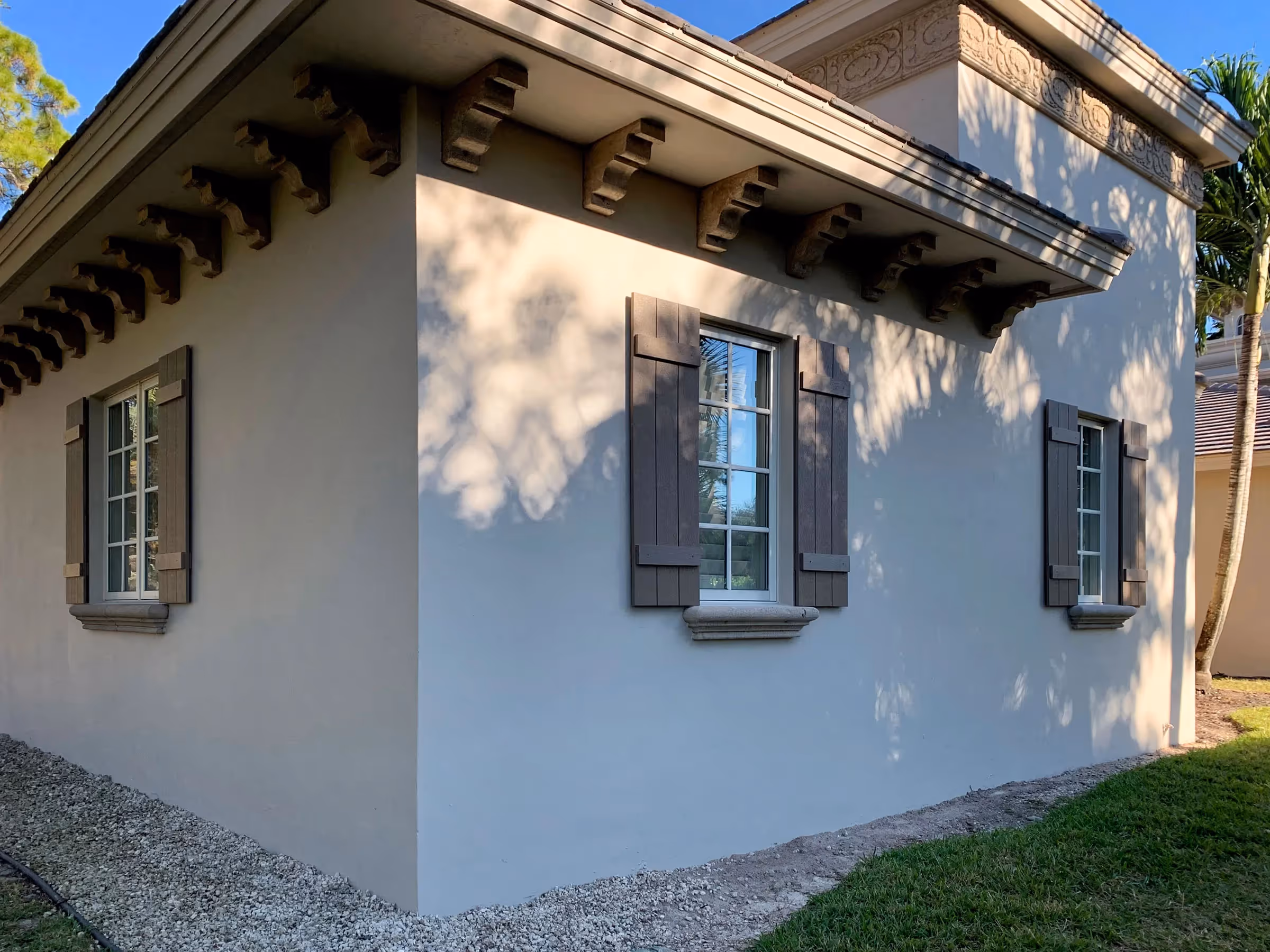 Exterior painting. Ancient Modern Finishes, Bonita Springs, Florida 239-494-8888