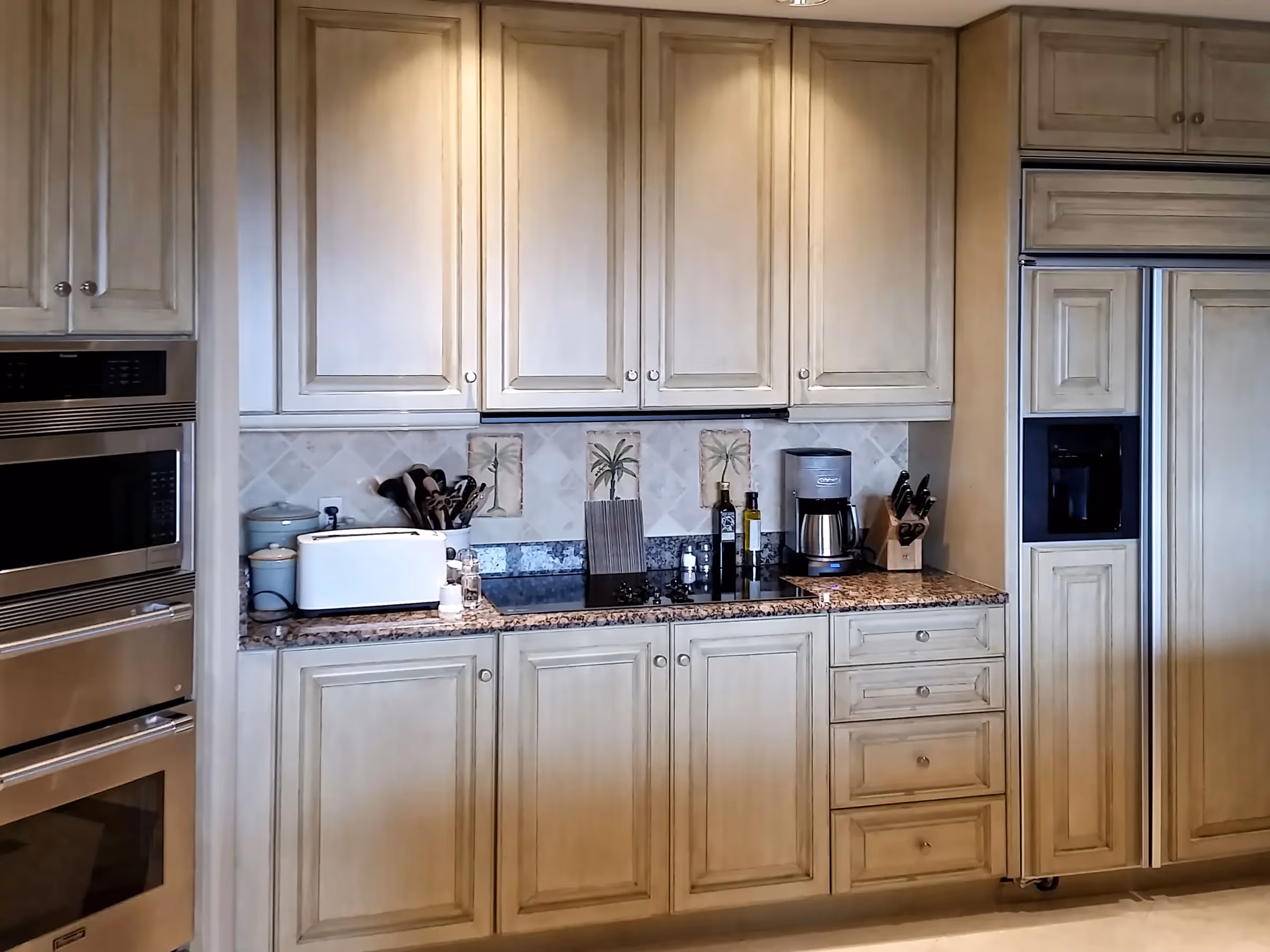 Cabinet refinishing. Ancient Modern Finishes, Bonita Springs, Florida 239-494-8888