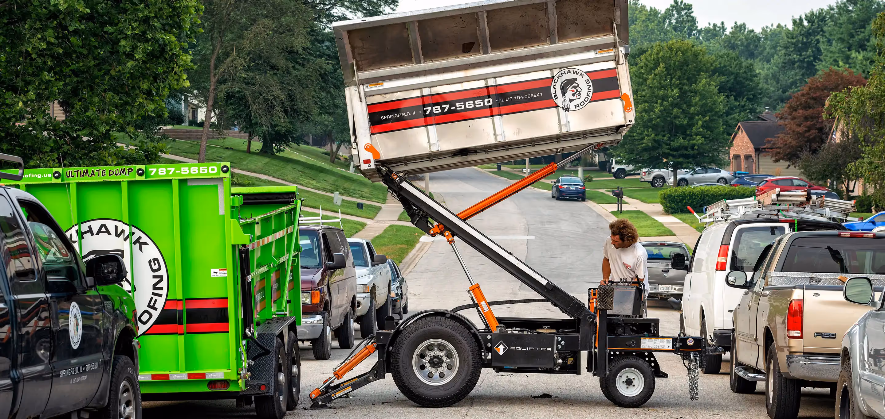 We'll treat your home or business with the respect and care it deserves, using specialized roof equipment like The Equipter and the Green Monster.
