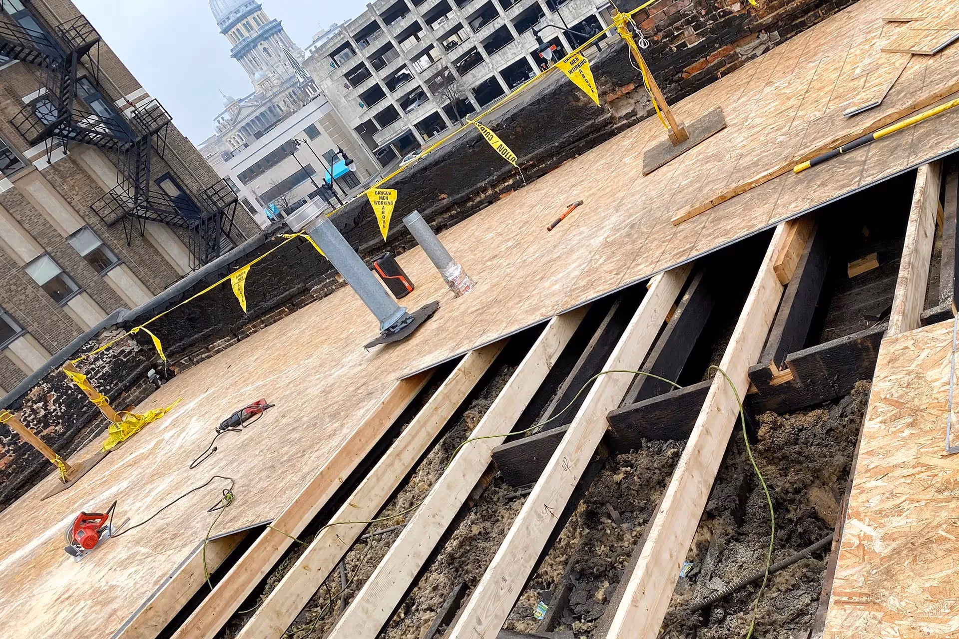 Roof inspection Blackhawk Roofing Springfield, Illinois