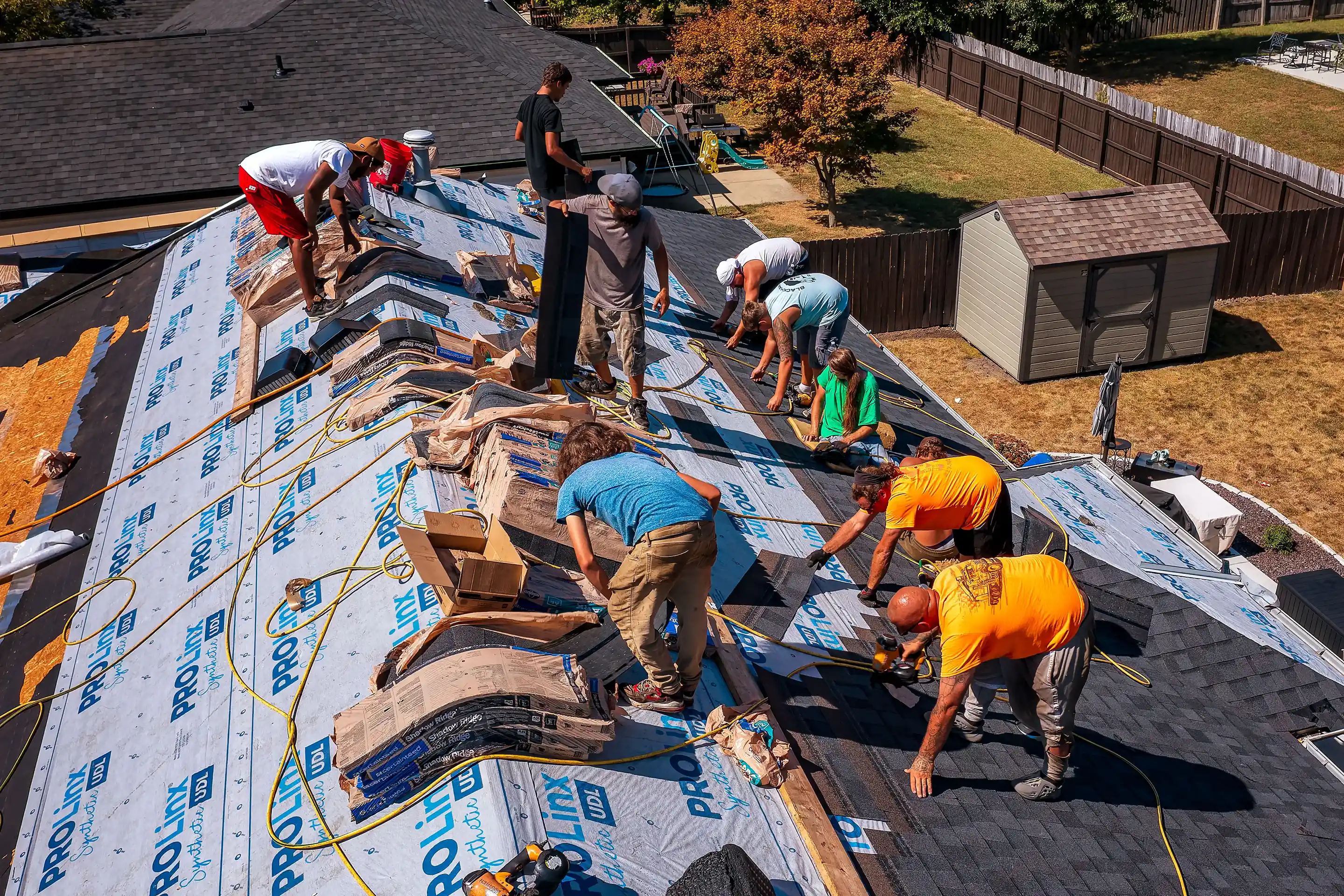 Residential roofing project on Johanne Court, Springfield, Illinois