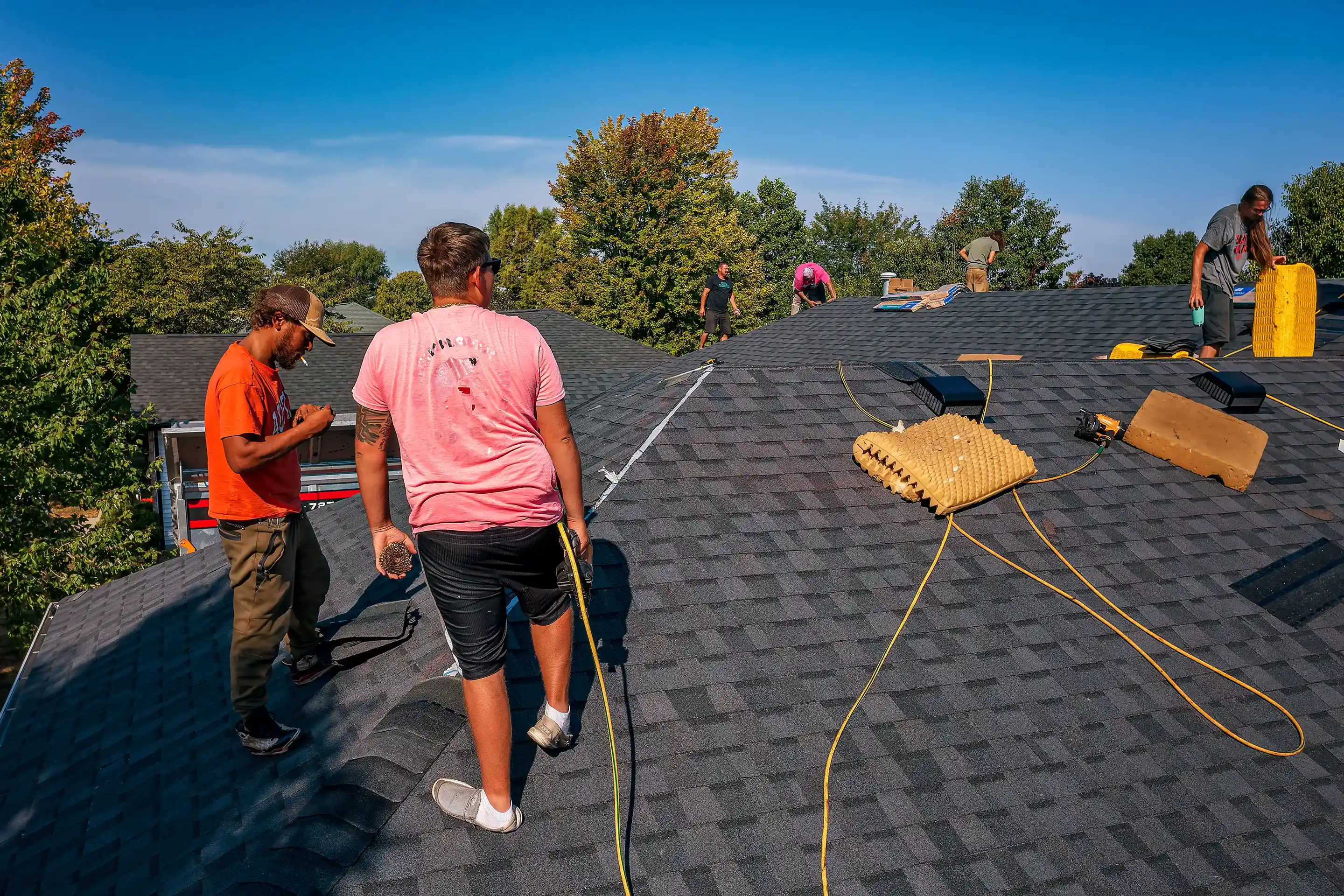 Residential roofing project on Johanne Court, Springfield, Illinois