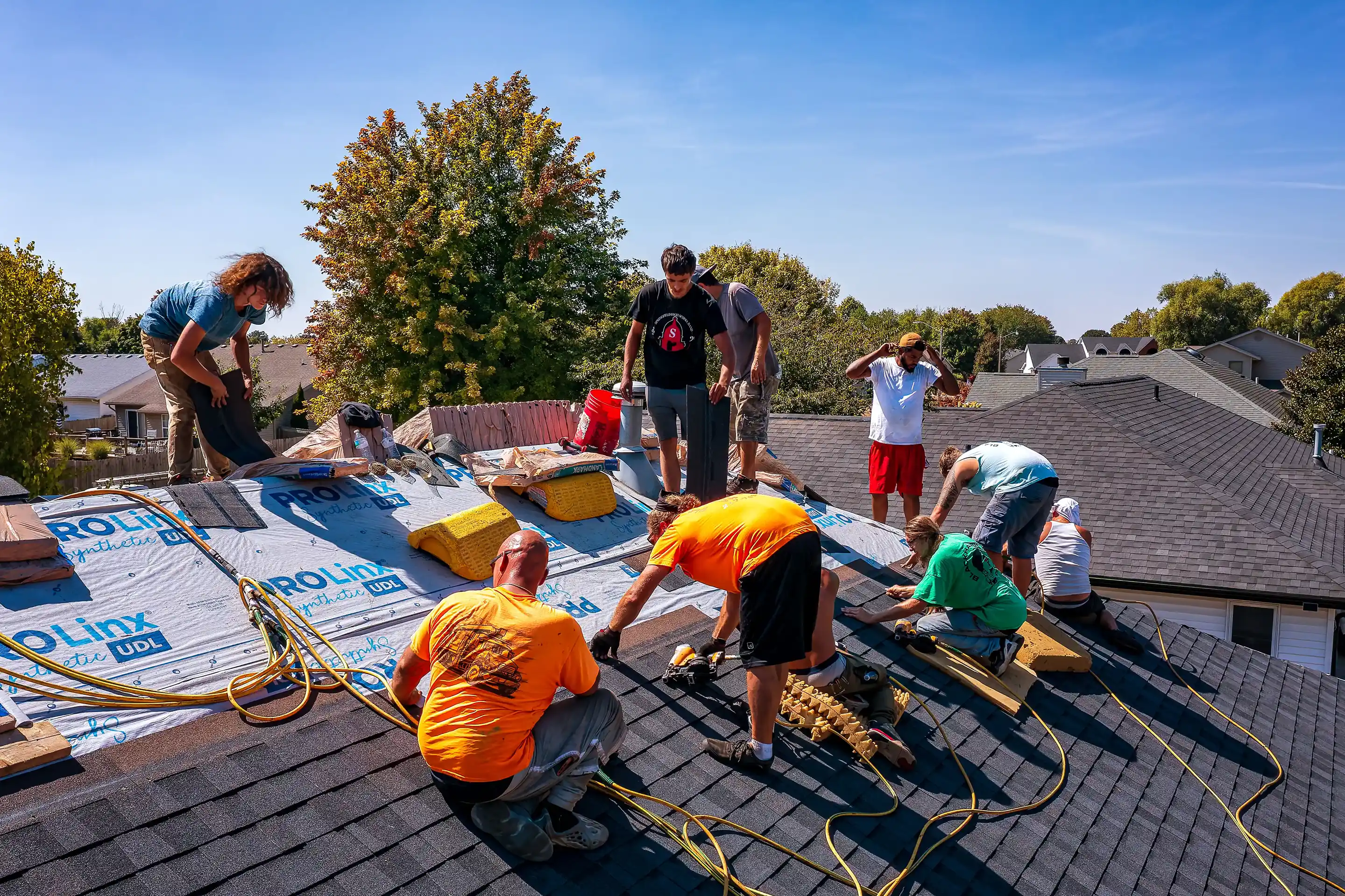 Residential roofing project on Johanne Court, Springfield, Illinois