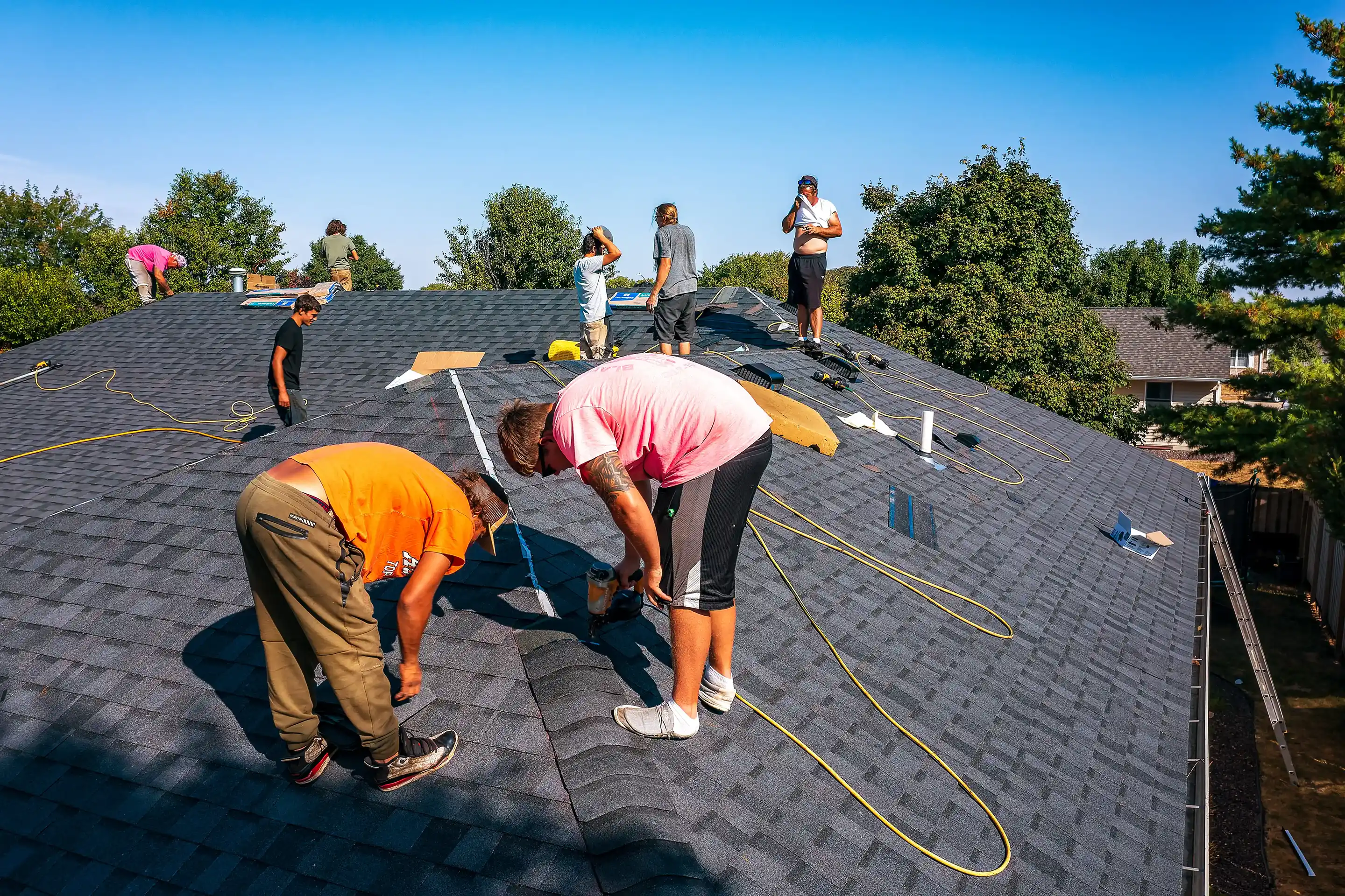 Residential roofing project on Johanne Court, Springfield, Illinois