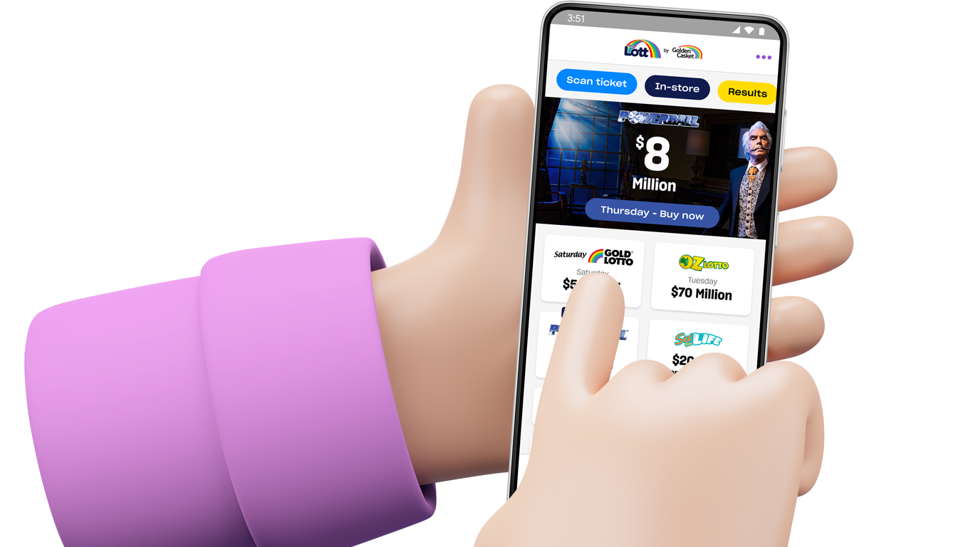 The Lott App Home Screen Redesign