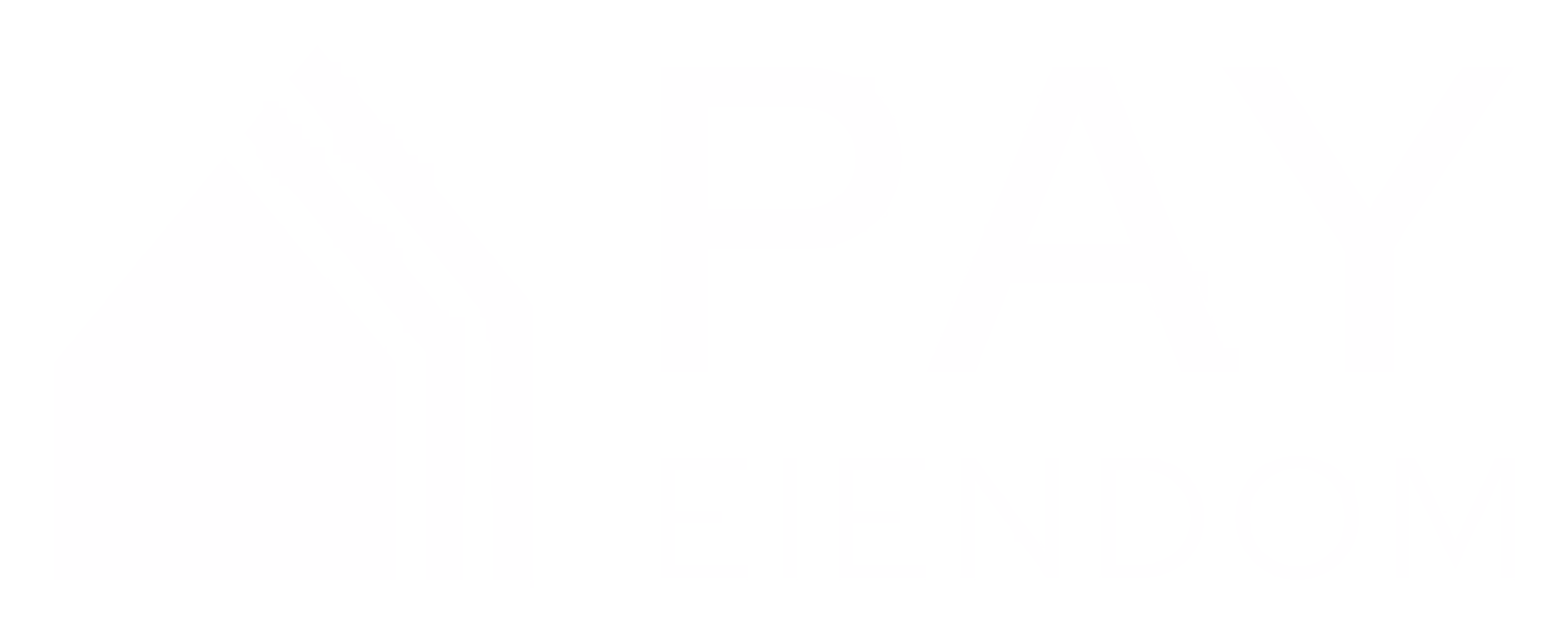 Pay Eiendom logo - hvit versjon