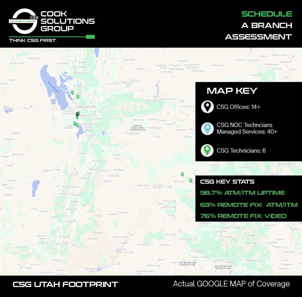 Utah CSG Technician Footprint Map