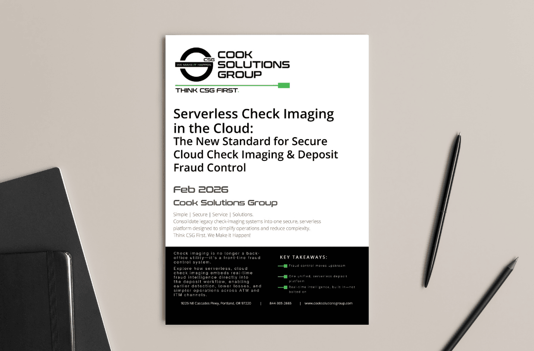 Serverless Cloud Check Imaging Guide with Fraud Control for Banks & Credit Unions