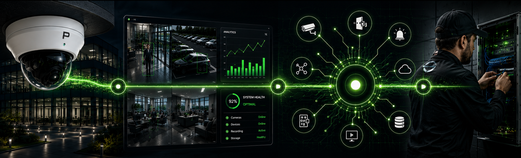 Best in class video surveillance for facilities and IT.