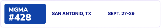 MGMA #428, San Antonio, TX, September 27-29