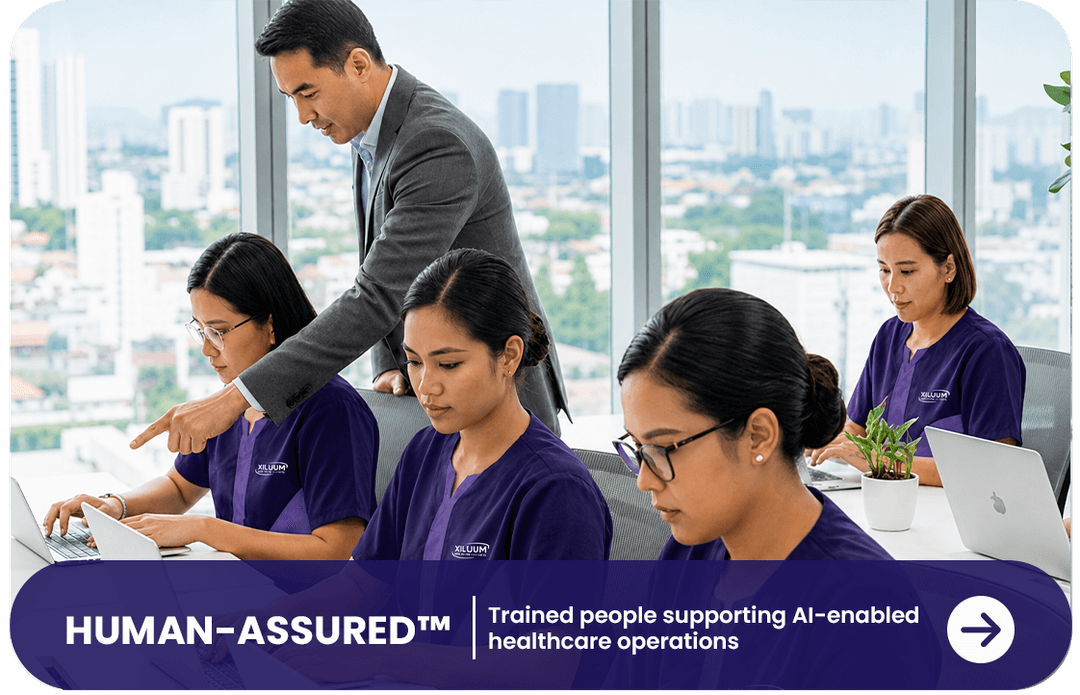Xillium team supporting healthcare operations