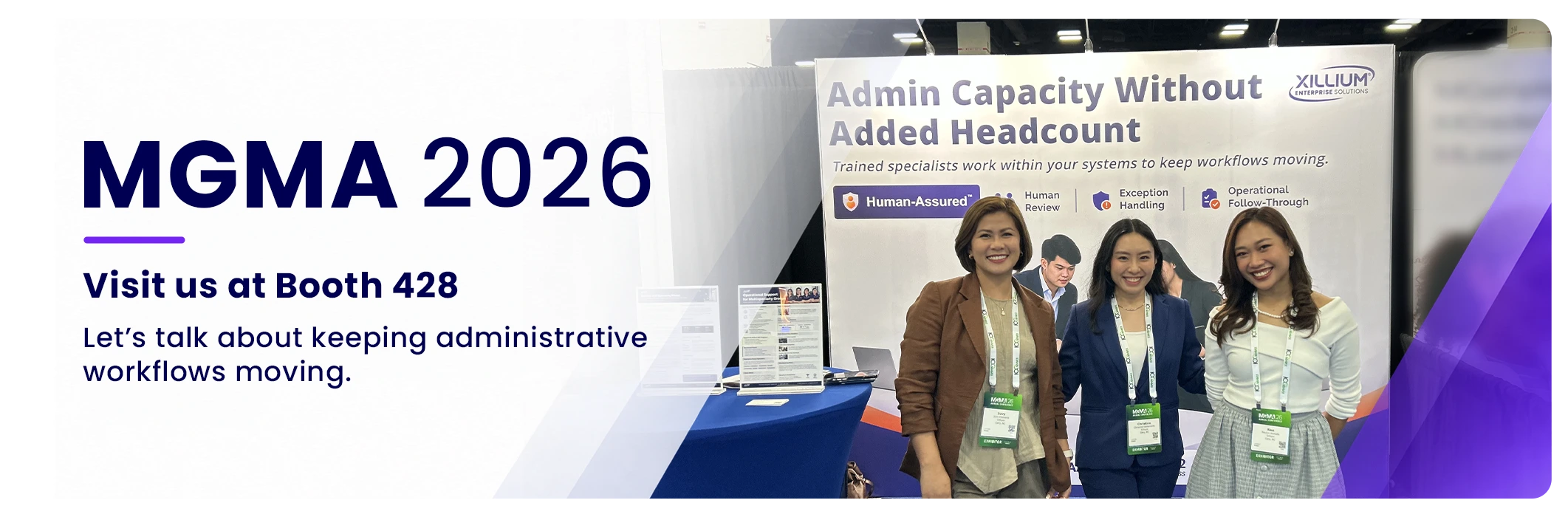 MGMA 2026 at Booth 428 with the Xillium team