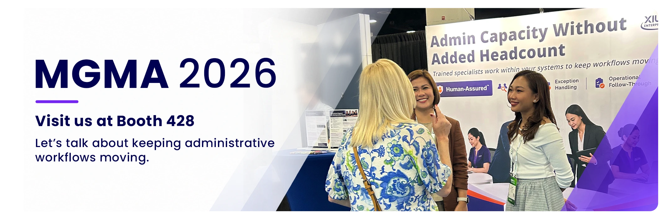 MGMA 2026 conversations at Xillium Booth 428