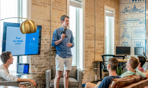 Presentation in startup