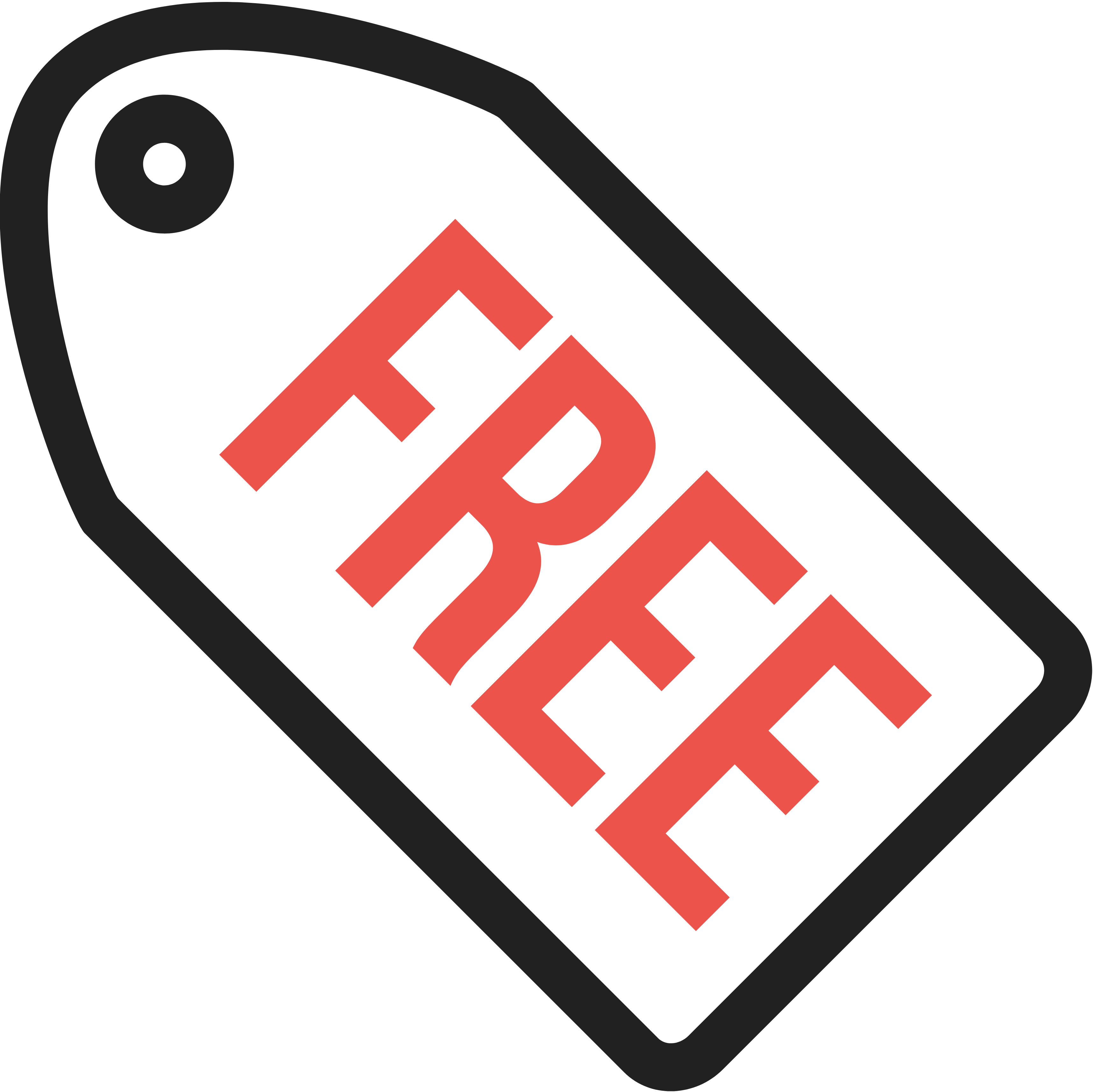 price tag that says "free" icon