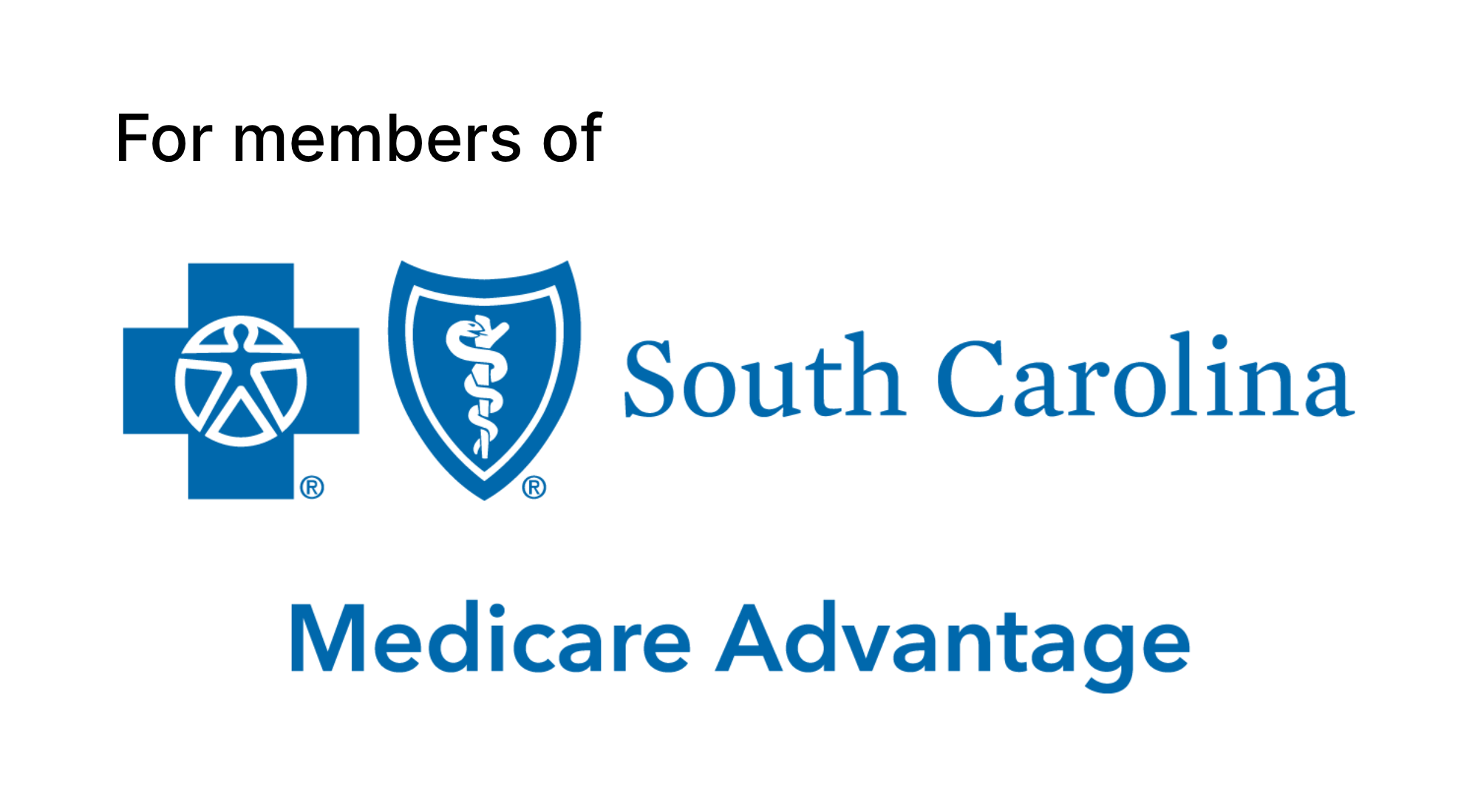 for members of Blue Cross Blue Shield South Carolina Medicare Advantage logo