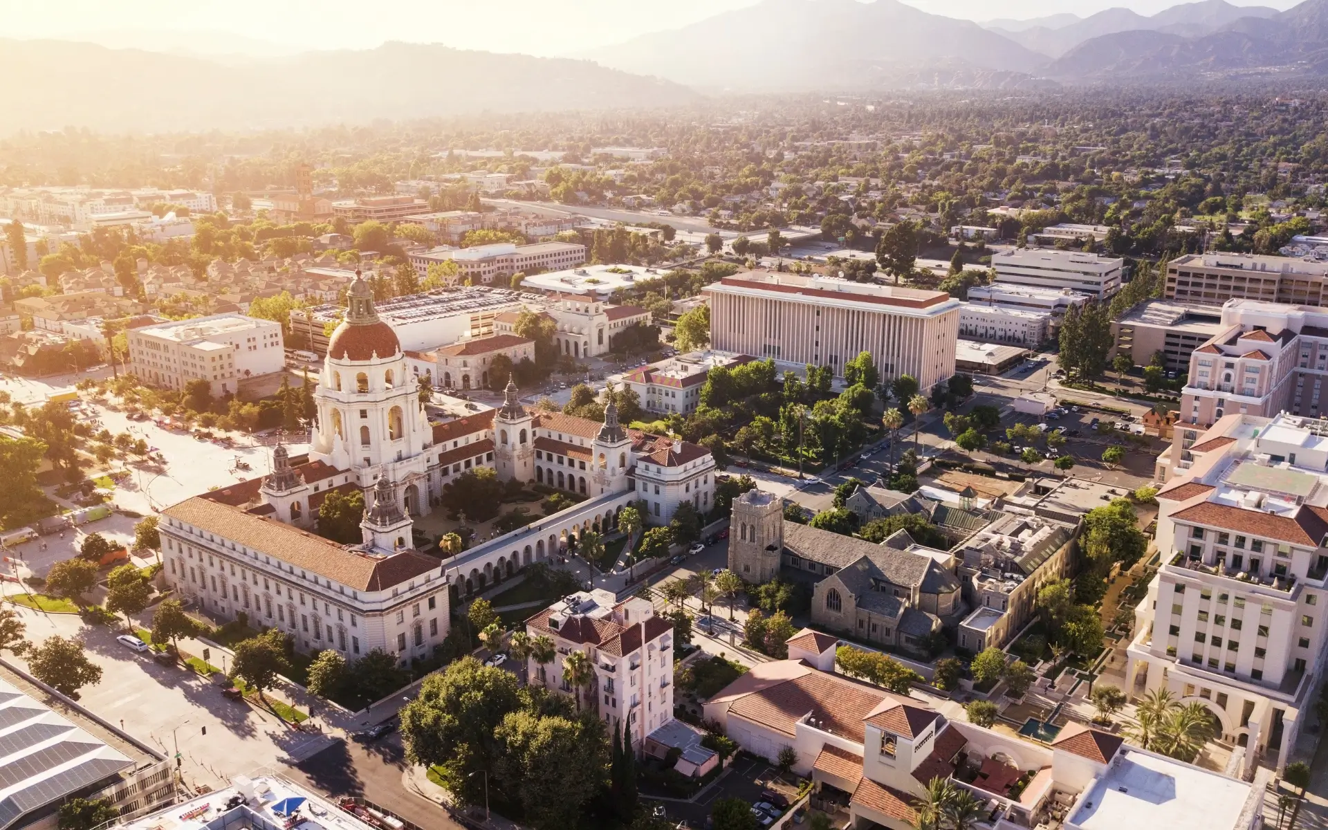 Downtown Pasadena, California, the home of CalTech