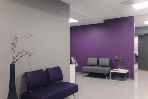 Waiting room at Klinikk Hausken in Haugesund Norway