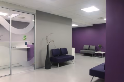 Waiting room at Klinikk Hausken in Haugesund Norway