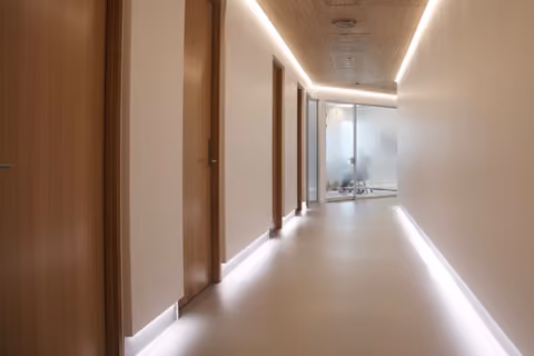 Interior shot from Klinikk Hausken in Oslo