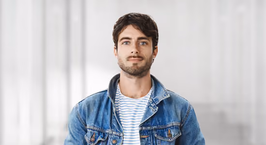 Portrait of male fertility patient
