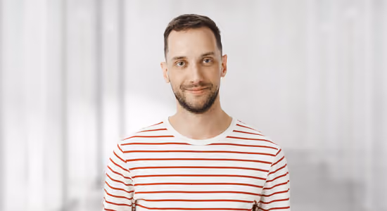 Portrait of male fertility patient
