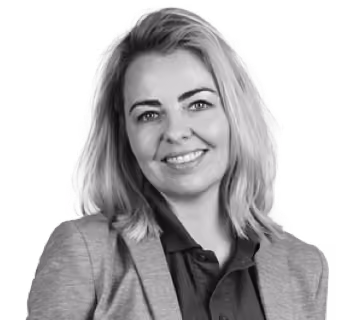 Smiling female employee