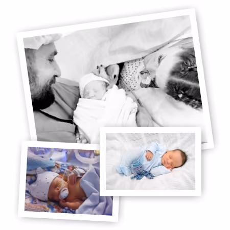 Photo collage from satisfied IVF patients