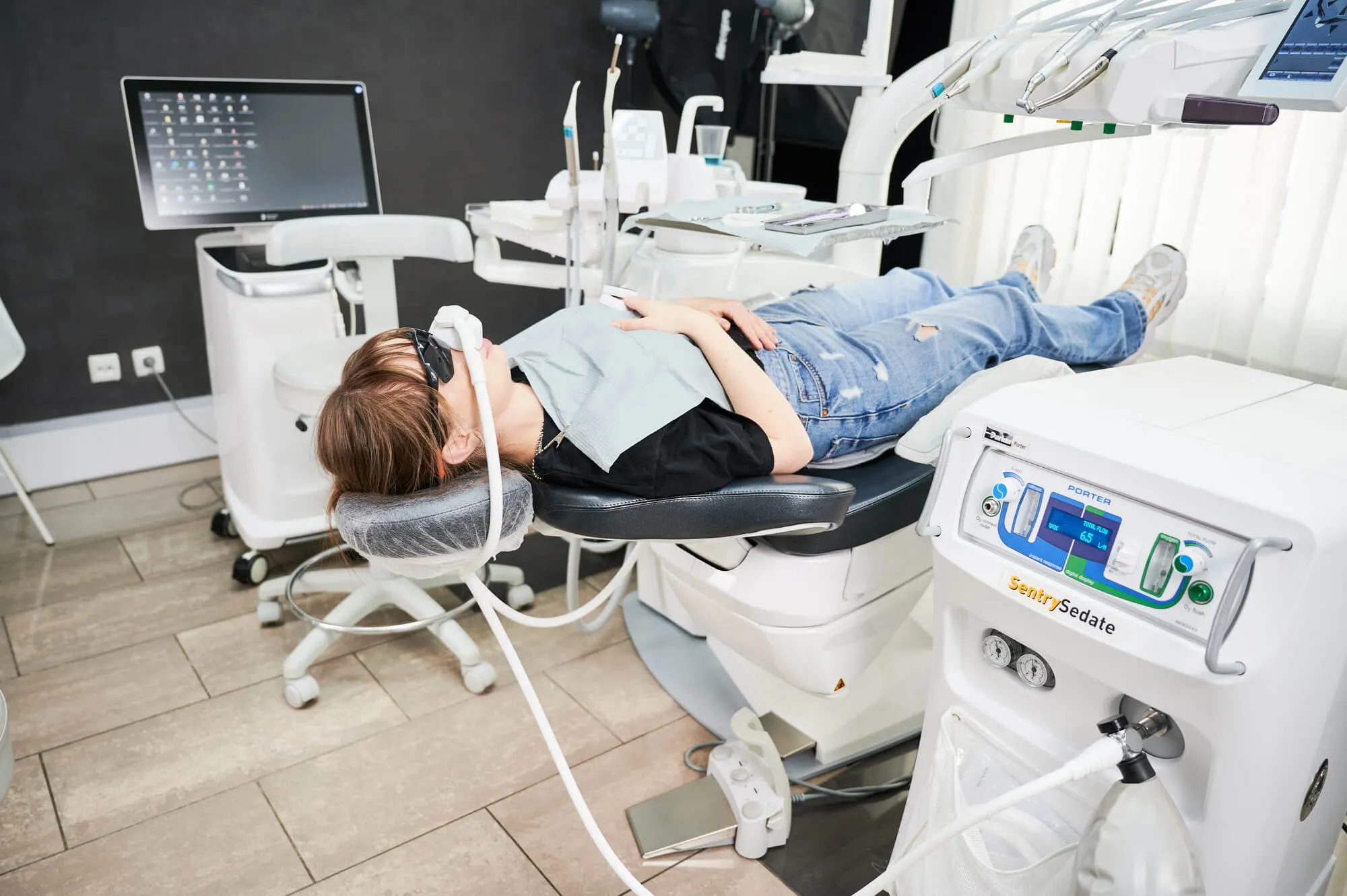 patient under Sedation dentistry college station tx