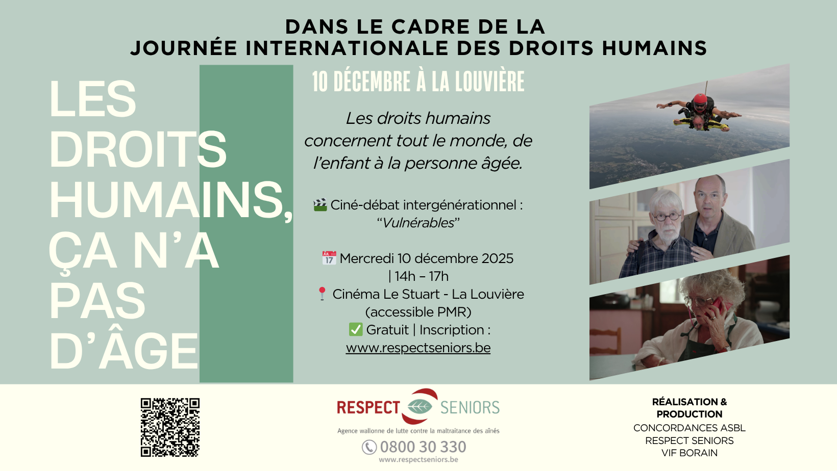 LES DROITS HUMAINS, ÇA N'A PAS D'AGE