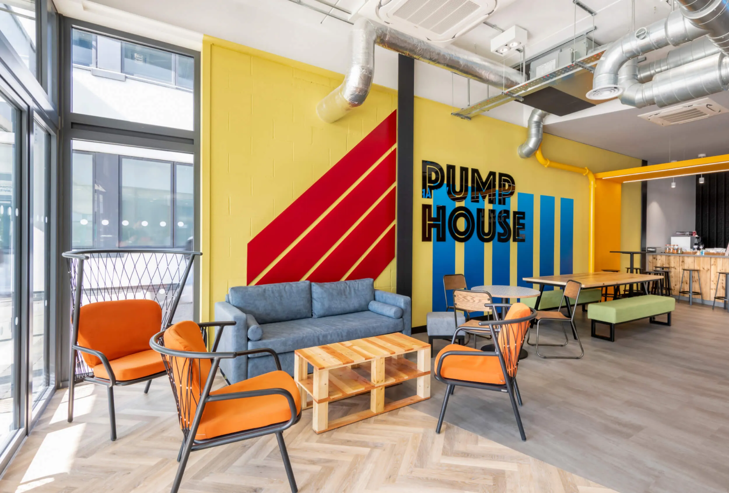 Modern refurbishment with modern furniture