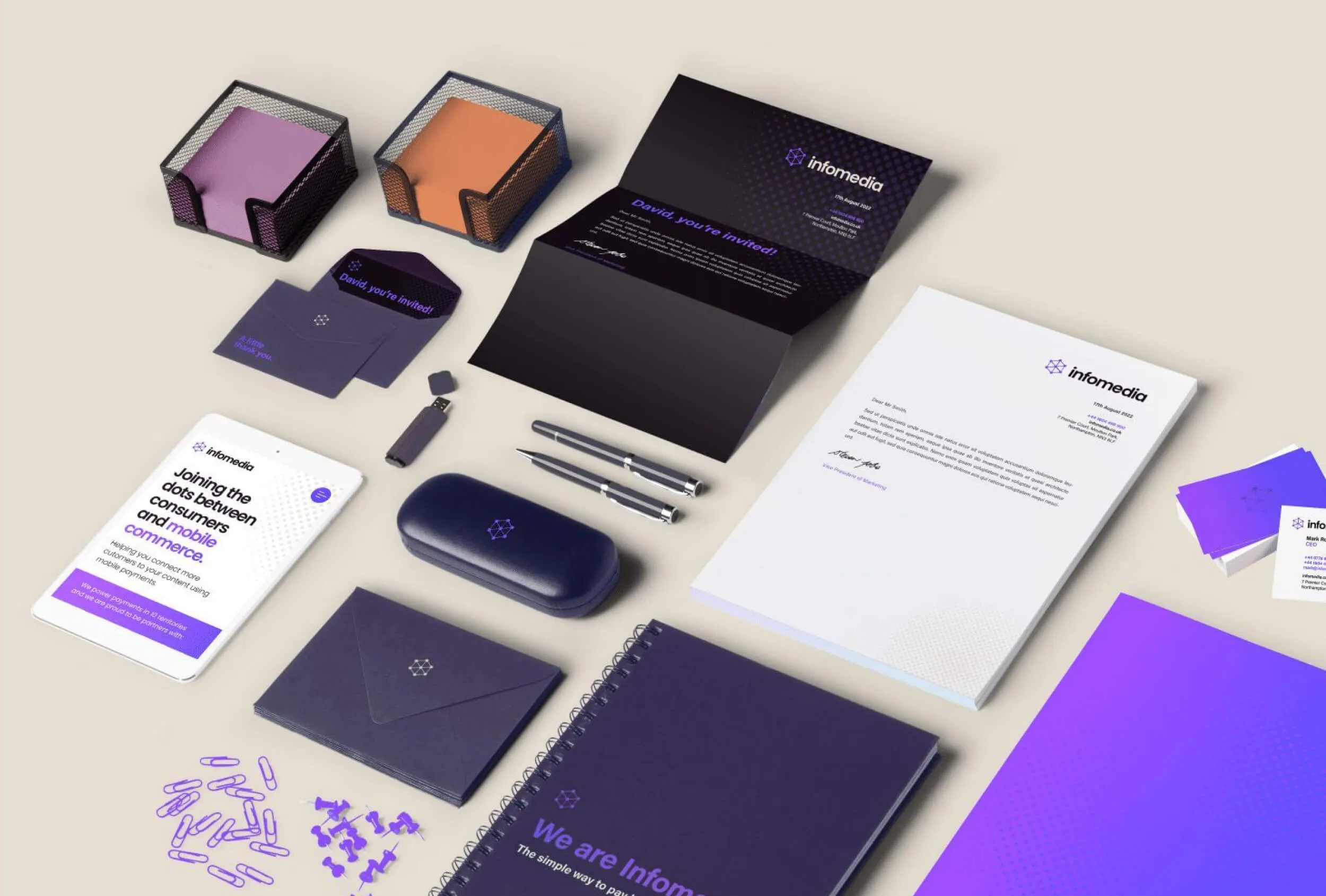 infomedia branding materials