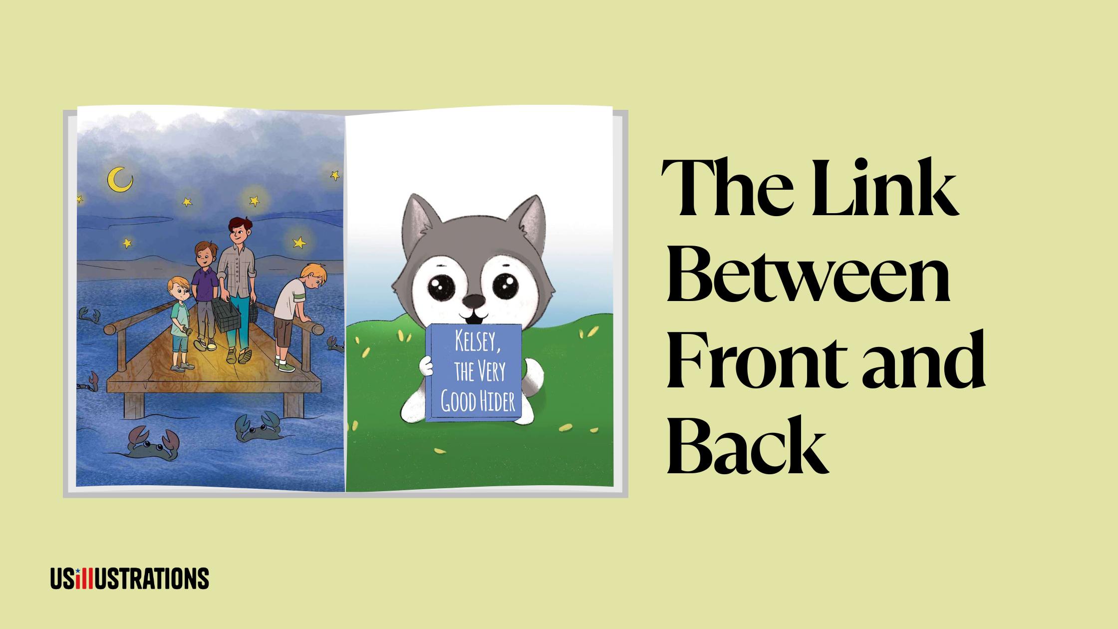 Back cover elements — synopsis, barcode, author bio, and illustration