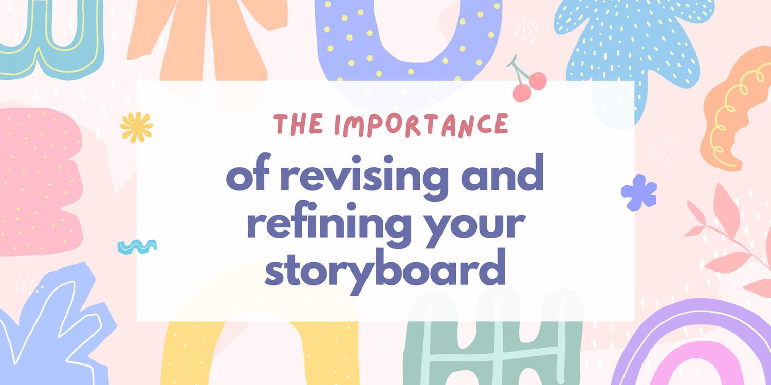 Author and illustrator collaborating on a children's book storyboard