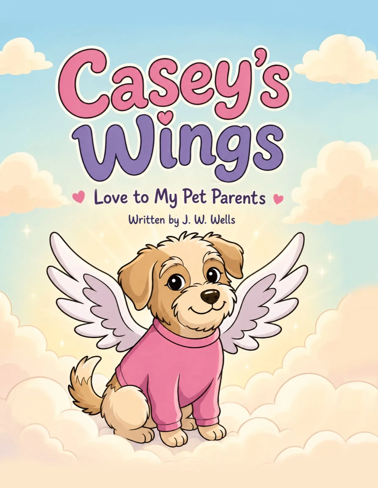 Cover of Casey's Wings: a puppy with angel wings