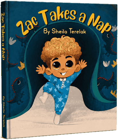Zac Takes a Nap children's book cover illustration