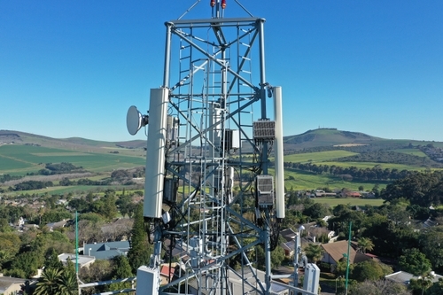 Visual inspection on telecommunication tower with a drone