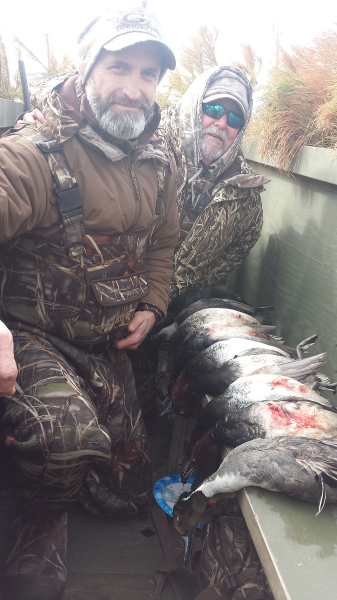 group in duck blind
