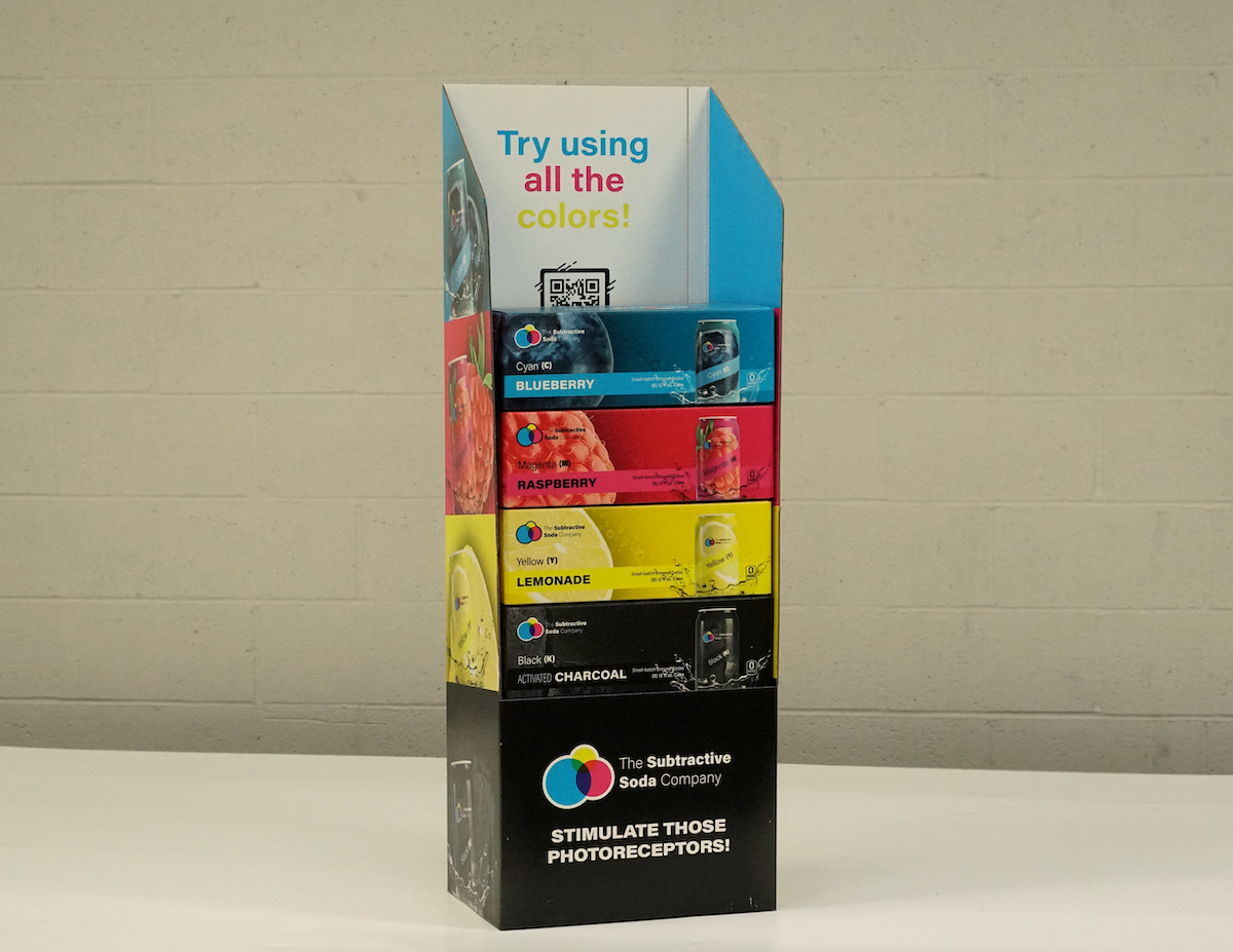 cardboard retail pop display