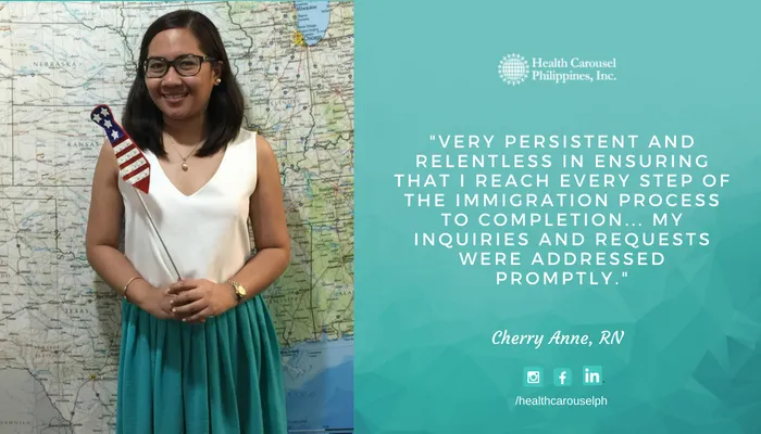 "Grateful for the direction given" - Cherry Anne, RN