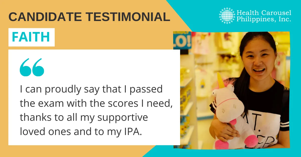 Meet Faith - featured IELTS Passer of the Month