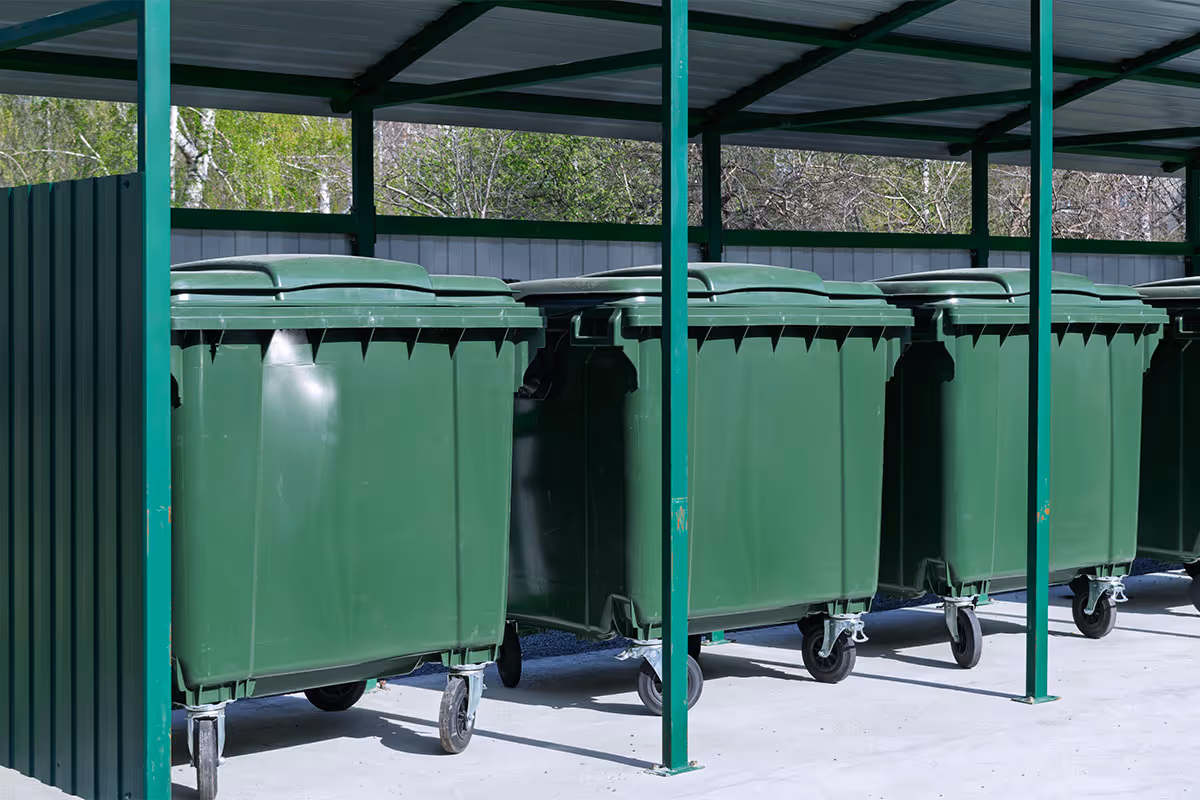 Clean garbage bins.