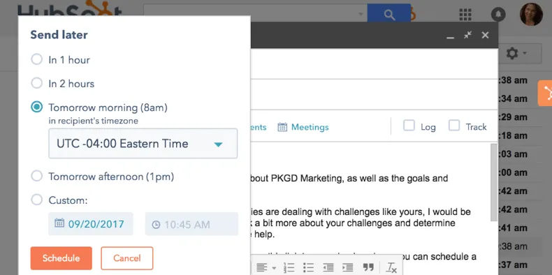 sales prospecting tools Hubspot