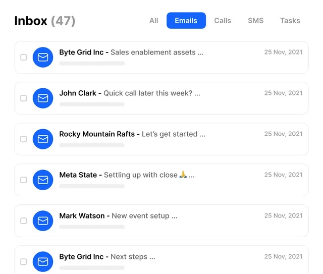 Close-inbox