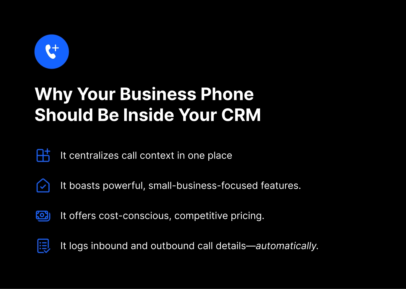 why your business phone should be inside your CRM