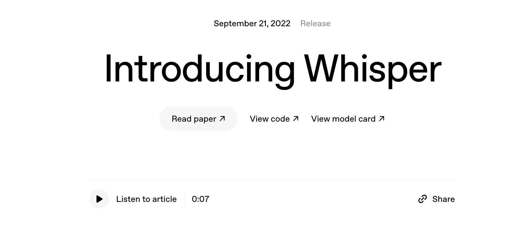 OpenAI Whisper_Best Open-Source Speech Recognition