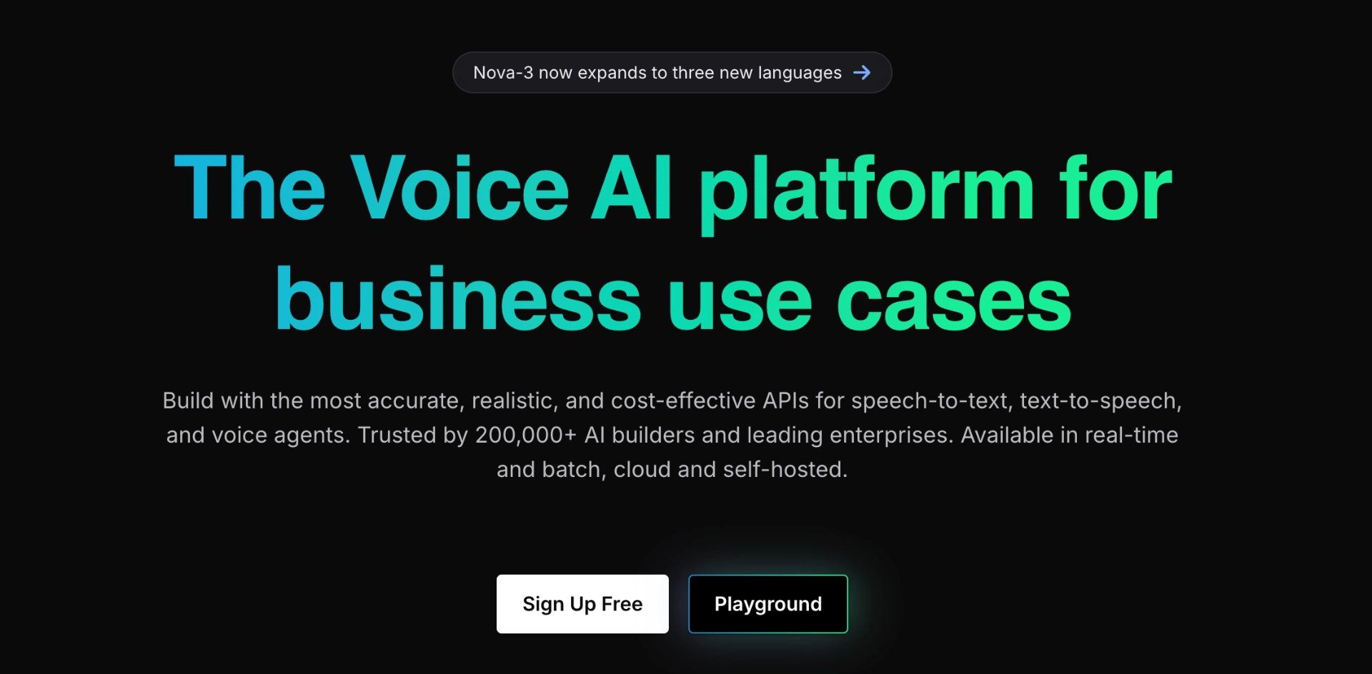 Deepgram_Best for Highly Accurate Speech Recognition