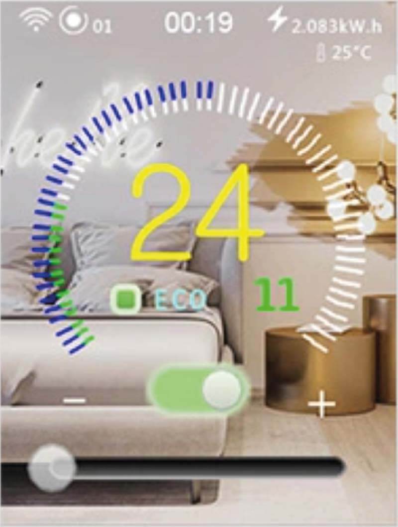 Lanbon switch set temperature