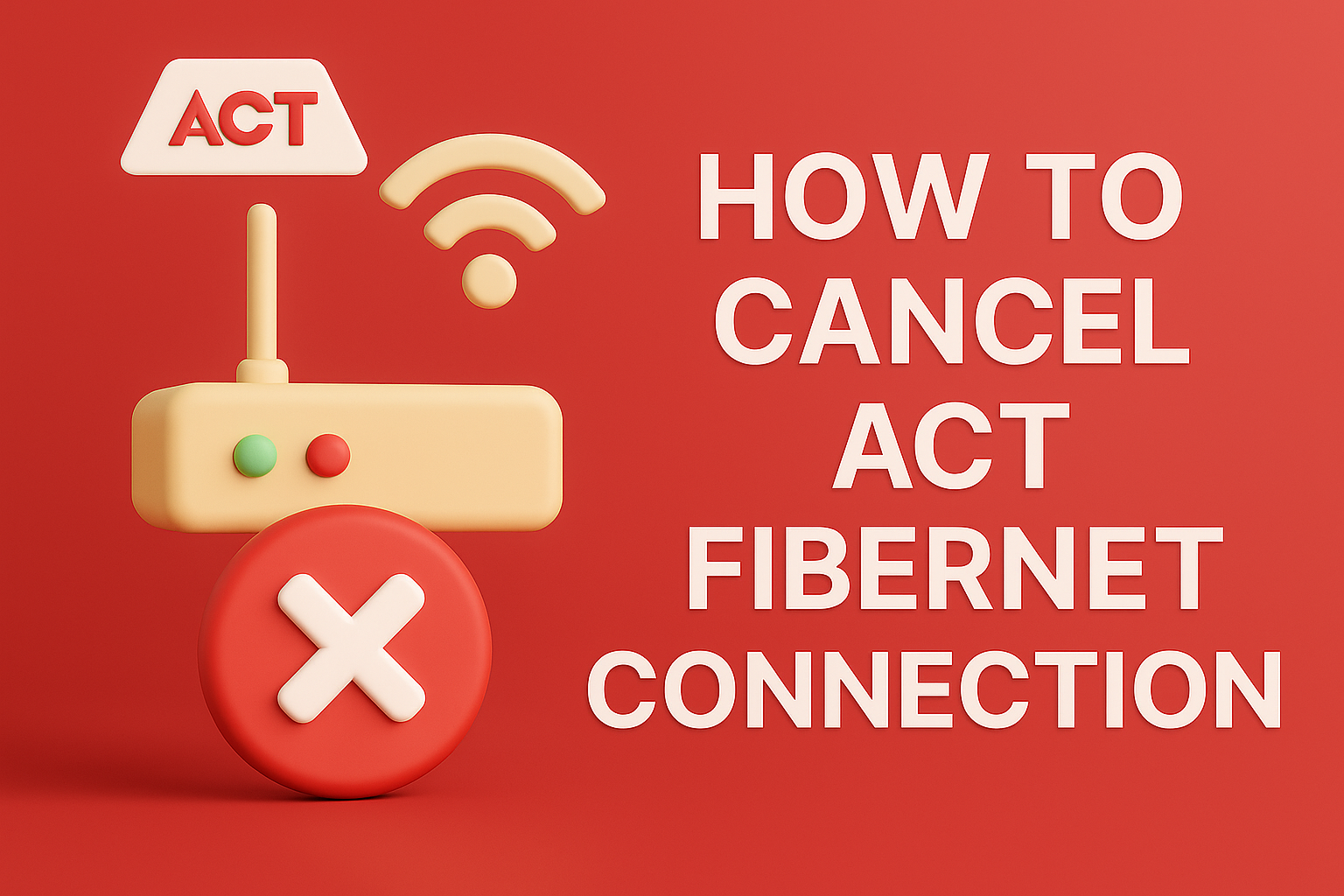 How to Cancel ACT Fibernet Connection